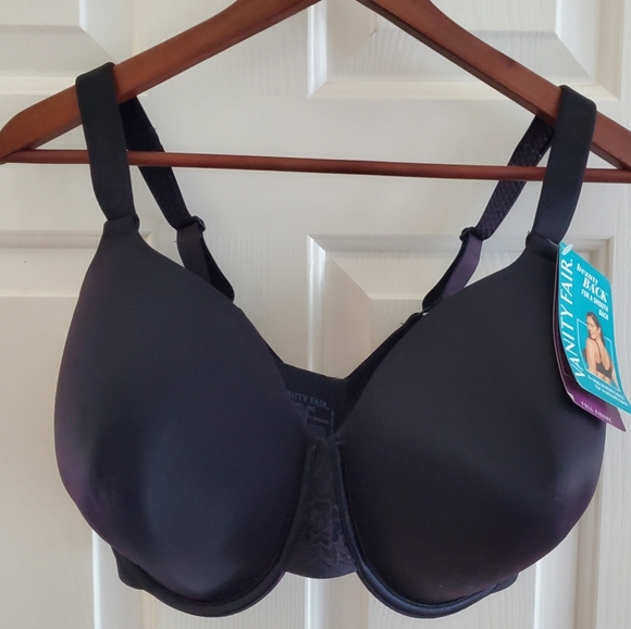 NWT VANITY FAIR Beauty Back Bra Style 76380 In Midnight Black 38G - Picture 3 of 8